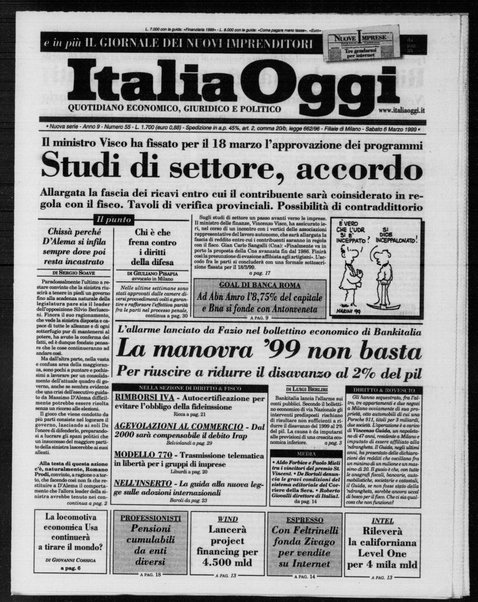 Italia oggi : quotidiano di economia finanza e politica